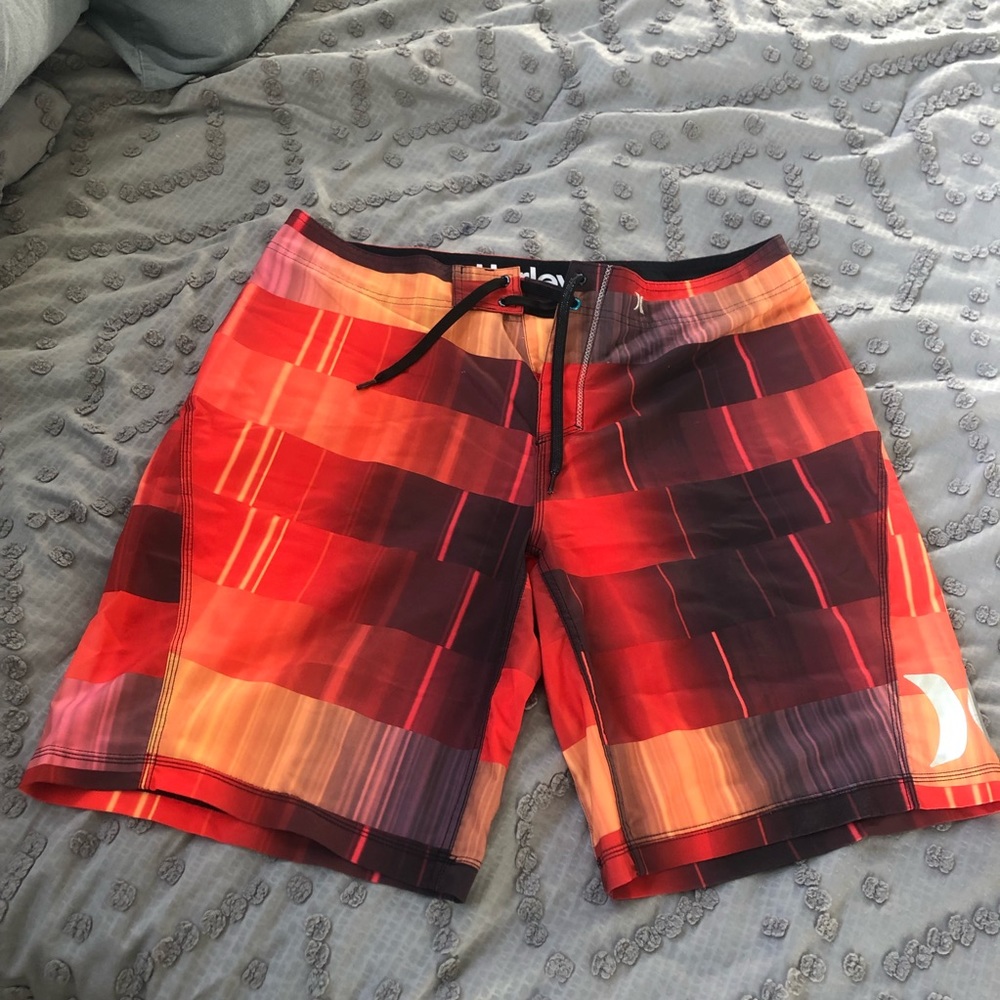Orange Hurley Phantom Trunks/Board Shorts